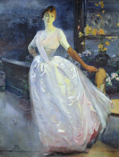 アーティストの妻の肖像、マダムロジャージュルダン、1886年頃 作： Paul Albert Besnard